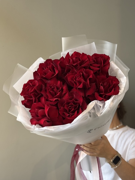 Букет «Девятка» — 9 французских роз