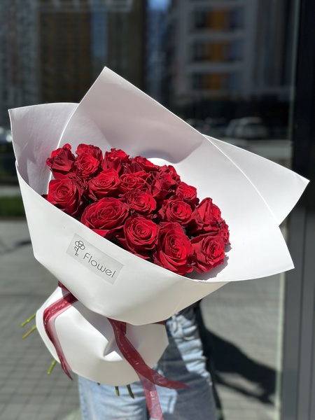 21 красная роза